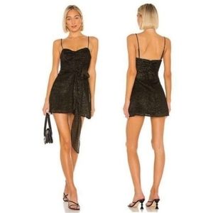 NWOT HOUSE OF HARLOW X REVOLVE ANANDA DRESS IN NOIR SMALL